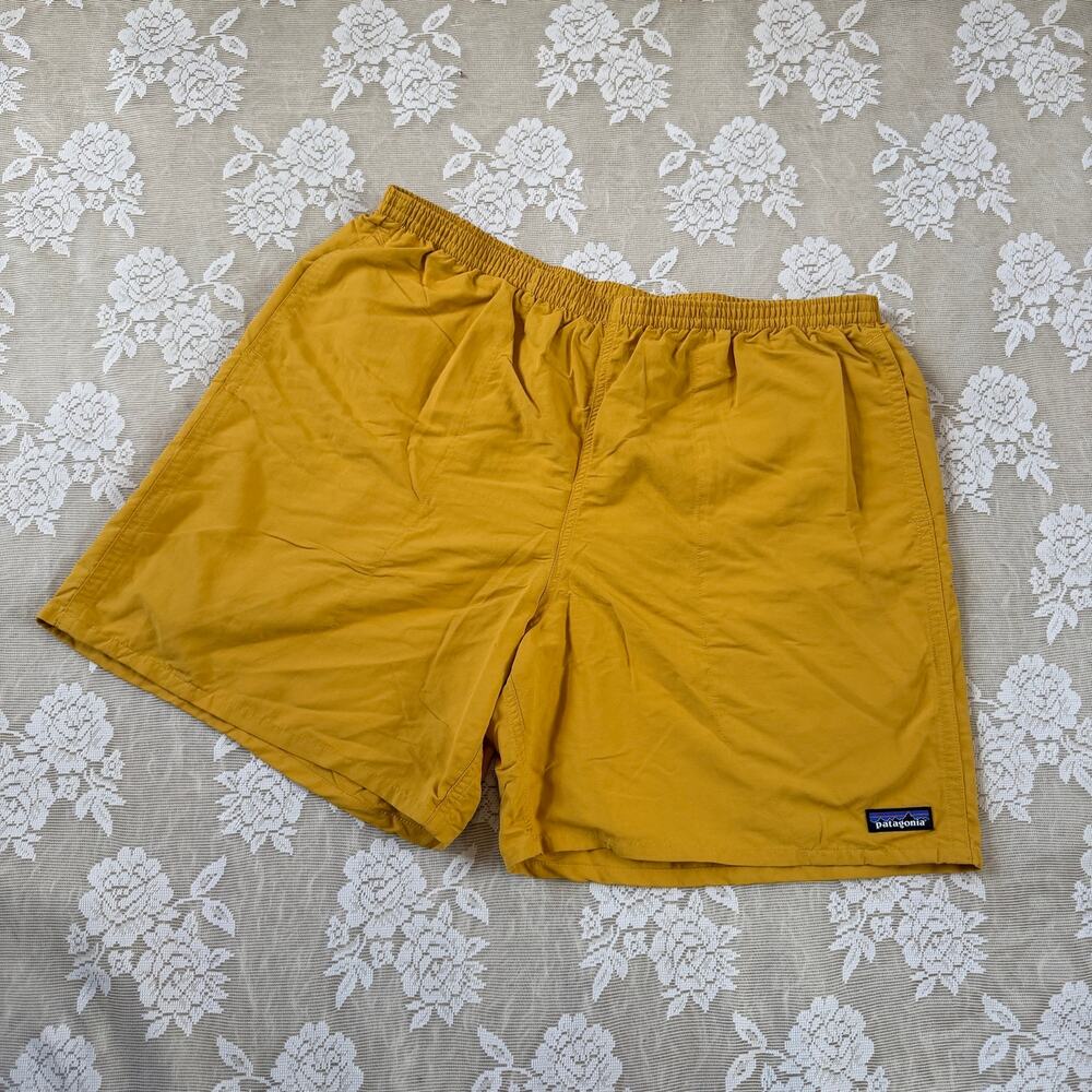 Patagonia Mustard Yellow Baggies Shorts Size XL